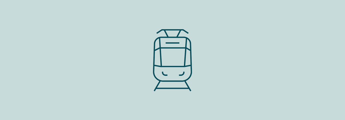 Piktogramm öffentliche Verkehrsmittel