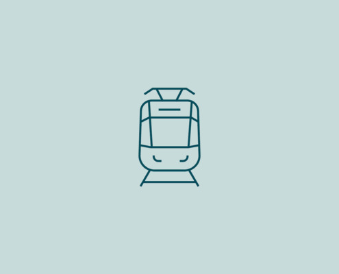 Piktogramm öffentliche Verkehrsmittel
